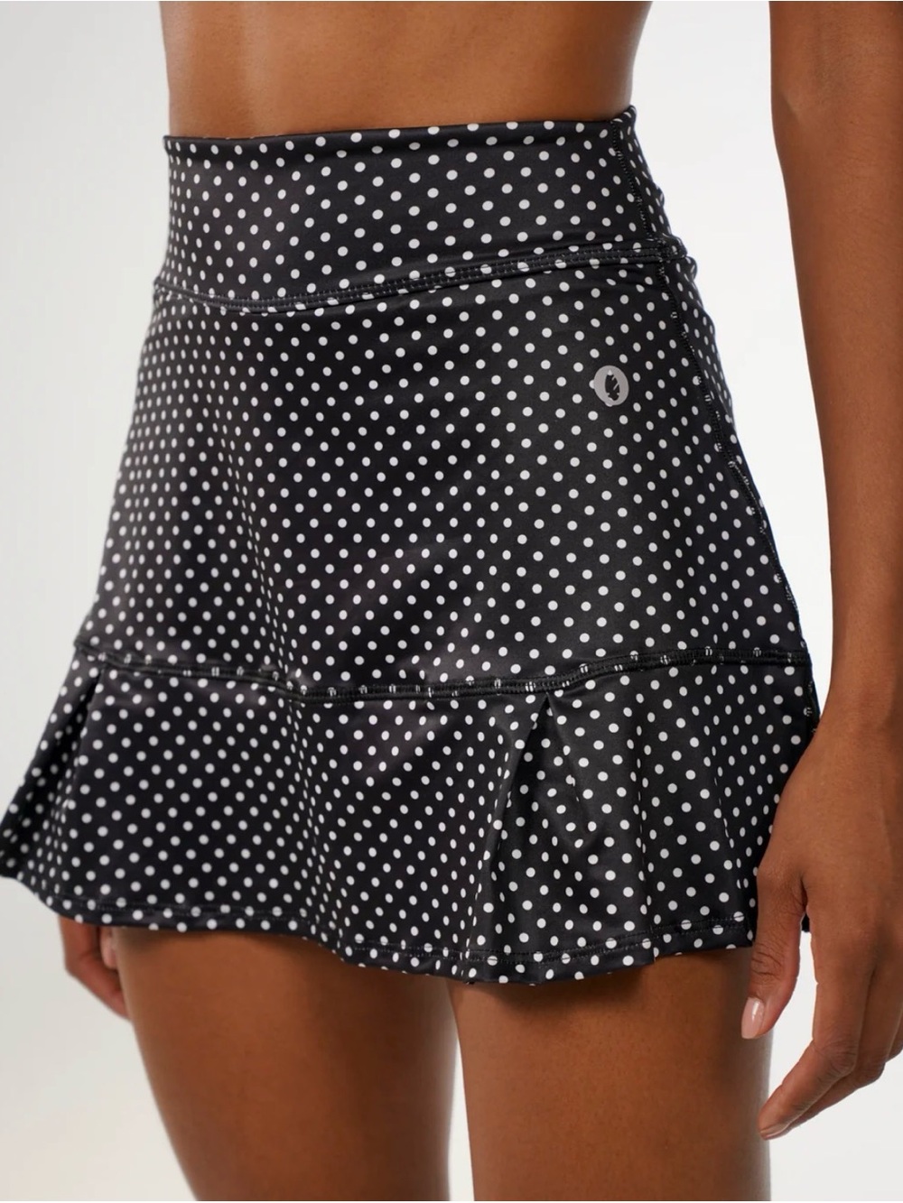 NWT‼️Dona Jo “JoJo” Athletic Skort -1.5 (Med) Black Polka Dot - Picture 3 of 10
